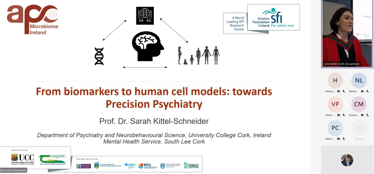 Great Inaugural Lecture from our Chair of Psychiatry @KittelSchneider on Precision Psychiatry - from biomarkers to human cell models