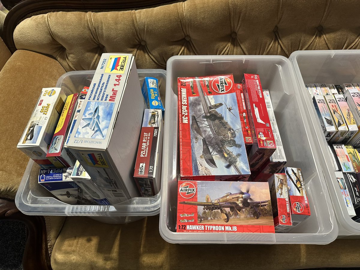 asummerof44's tweet photo. Huge collection of #model #aircraft #construction #kits coming up for sale here at Bamfords Auctions on March 5th #airfix #italeri #amtech #academy #revill #zvesda #amt #eduard #huma #planet #emhar https://t.co/2bbb0vISMo