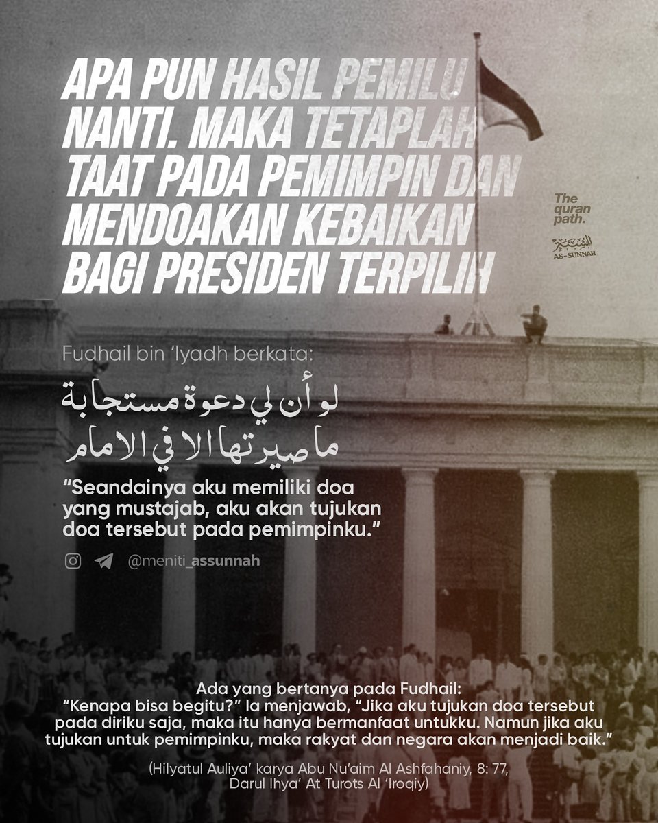 PBIMedia_id's tweet photo. @SyiartauhidAceh @suara_aliman @SuaraAlIman @maryomuhsin @Jakartamengaji @UB_CintaSunnah @muslimorid APAPUN HASIL PEMILU, TETAP TAAT PADA PEMIMPIN📤🇮🇩

https://t.co/c6IefO0WJ1

#sharepostinganbermanfaat #postinganbermanfaatislam #pbimedia #hasilpemilu #pemilu2024 #pilpres2024 #pilpres https://t.co/yWmbgEitcW