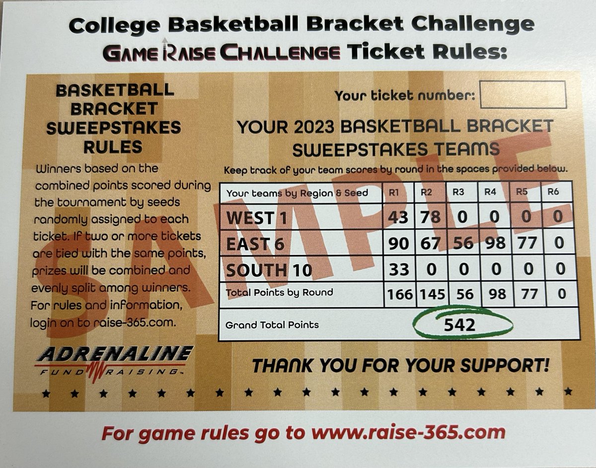 sciotofootball's tweet photo. March Madness Challenge that requires no “skills or picks”. Just simply sign up for many chances to win and help Dublin Scioto Football! Please help your favorite Scioto Football Player raise money for our fundraiser by clicking the link below. Thank You! https://t.co/bJ6LdaGz8b https://t.co/WNJOrW2g9t