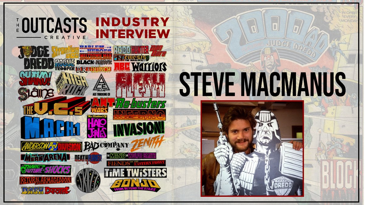 LanceNielsenWD's tweet photo. Live 8pm Tonight I am interviewing former editor of 2000 AD, Steve MacManus with @TheRealTombi . Progs 77 - 500 the golden era of the comic. #varianthunter #comicbook #sketchcover #darkhorsecomics #powerarmor #comicbookartist #2000adcomics #judgedredd https://t.co/rSvVOr6AZX https://t.co/HqYf1YX0hW