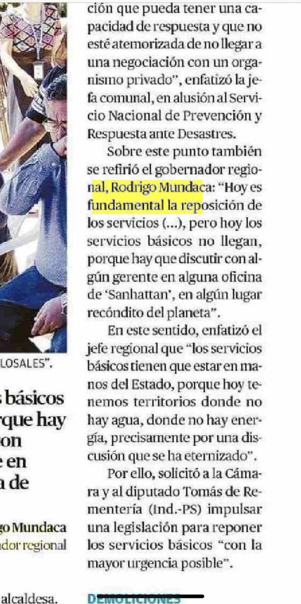 Hoy nuestro compañero @rmunda hablando sobre la importancia de que los servicios básicos sean públicos. En medio de una emergencia, llevar el agua a las zonas afectadas depende de una empresa privada que vela por su negocio por sobre la vida de las comunidades. #RecuperemosElAgua