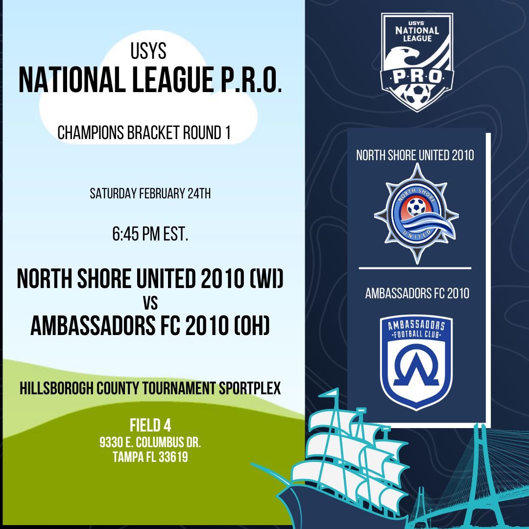 NSU2010GA's tweet photo. Huge matchup this weekend in Tampa! Winner qualifies for Nationals. Can’t wait! @NSU_Soccer @NationalLeague @Ambassadors_FC Go NSU! #EveryMomentCounts
#NLPRO https://t.co/xObtG6UvDM