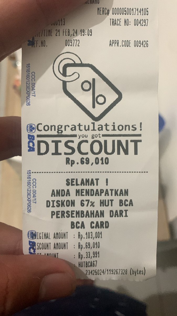 Memperingati HUT BCA ke 67. Promo BCA