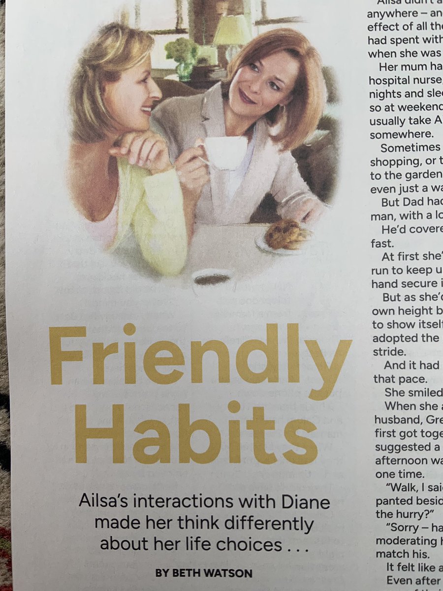 So excited by <a href="/TheFriendMag/">The People's Friend</a>’s fabby new look I forgot to thank them for including my story!