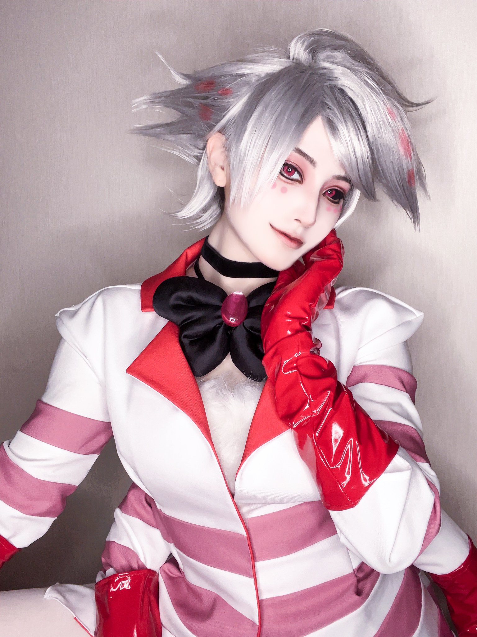 ハズビンホテル エンジェルダスト 衣装 ウィッグ コスプレ フ ハズビンホテル エンジェルダスト 衣装 ウィッグ コスプレ フ