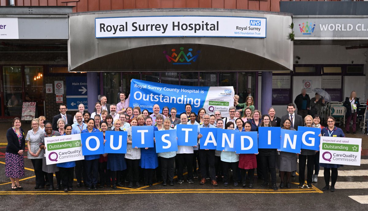 Royal Surrey (@royalsurrey) on Twitter photo Royal Surrey County Hospital and our maternity services have been rated OUTSTANDING by healthcare regulator the CQC βπ₯π€° These are two exceptional achievements and weβre #proud of all our colleagues who have contributed to our #OutstandingCare π
β‘οΈ ow.ly/yStN50QG6Ix β¬
οΈ Royal Surrey County Hospital and our maternity services have been rated OUTSTANDING by healthcare regulator the CQC βπ₯π€° These are two exceptional achievements and weβre #proud of all our colleagues who have contributed to our #OutstandingCare π
β‘οΈ ow.ly/yStN50QG6Ix β¬
οΈ