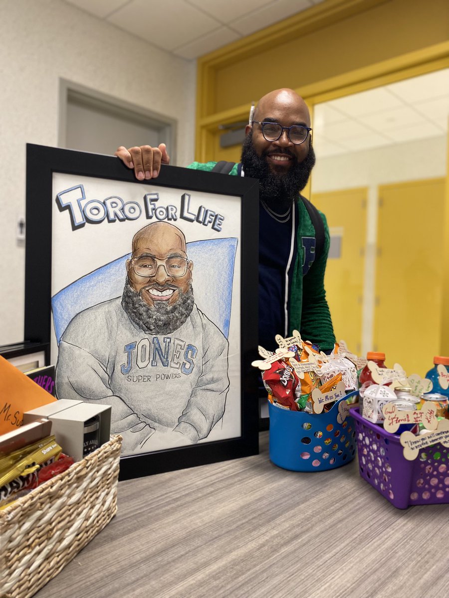 This week we bid farewell to one of our heavy hitters, Mr. Super Powers. Thank you for your commitment and dedication to our students. You will be greatly missed, but no matter where life takes you, you’re a #ToroForLife. 
.
.
.
@MrSuperPowers_ @ChiquitaSanders @Mr_Gadget007