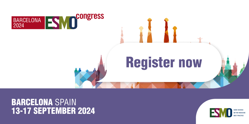 The #ESMO24 registration system is now open 📢 Play your part in this highly influential, multidisciplinary #oncology platform for clinicians, researchers and advocates. ⏲️ Register by 12 June and benefit from the most advantageous rates. ow.ly/leBP50QG6Hw #MedTwitter…