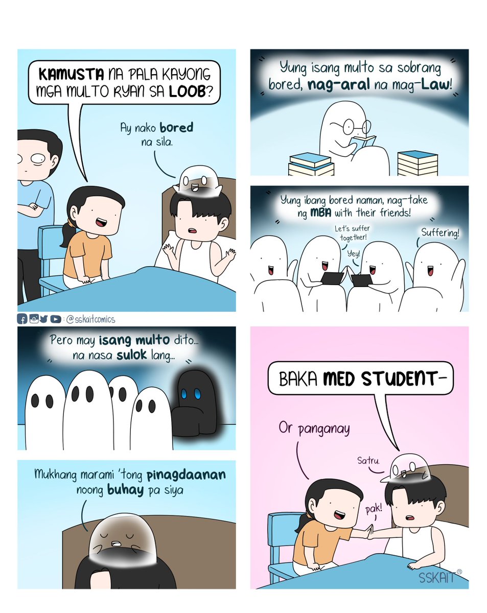 sskaitcomics's tweet photo. Education doesn't stop, hanggang sa kabilang buhay 💖 #multoserye https://t.co/ZTwY7zjn7f
