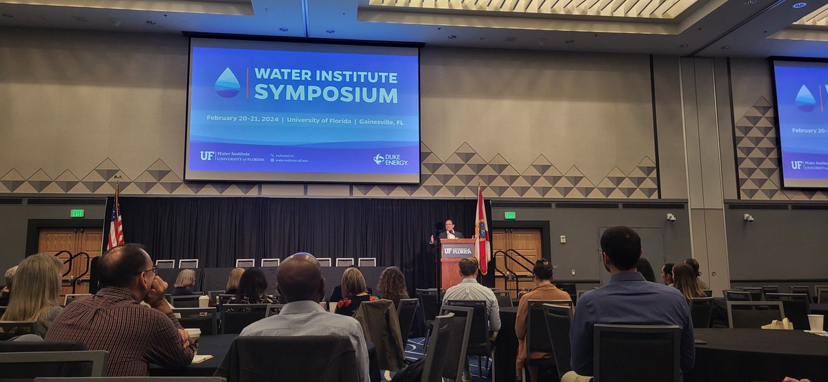 hd_caroline's tweet photo. Mark Rains, Chief Science Officer, Florida Department of Environmental Protection in day 2 of #ufwater24 https://t.co/u9PDzc7soT