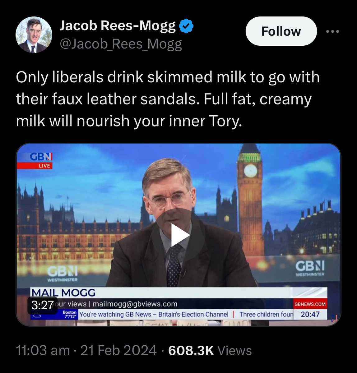 The absolute state of UK politics.