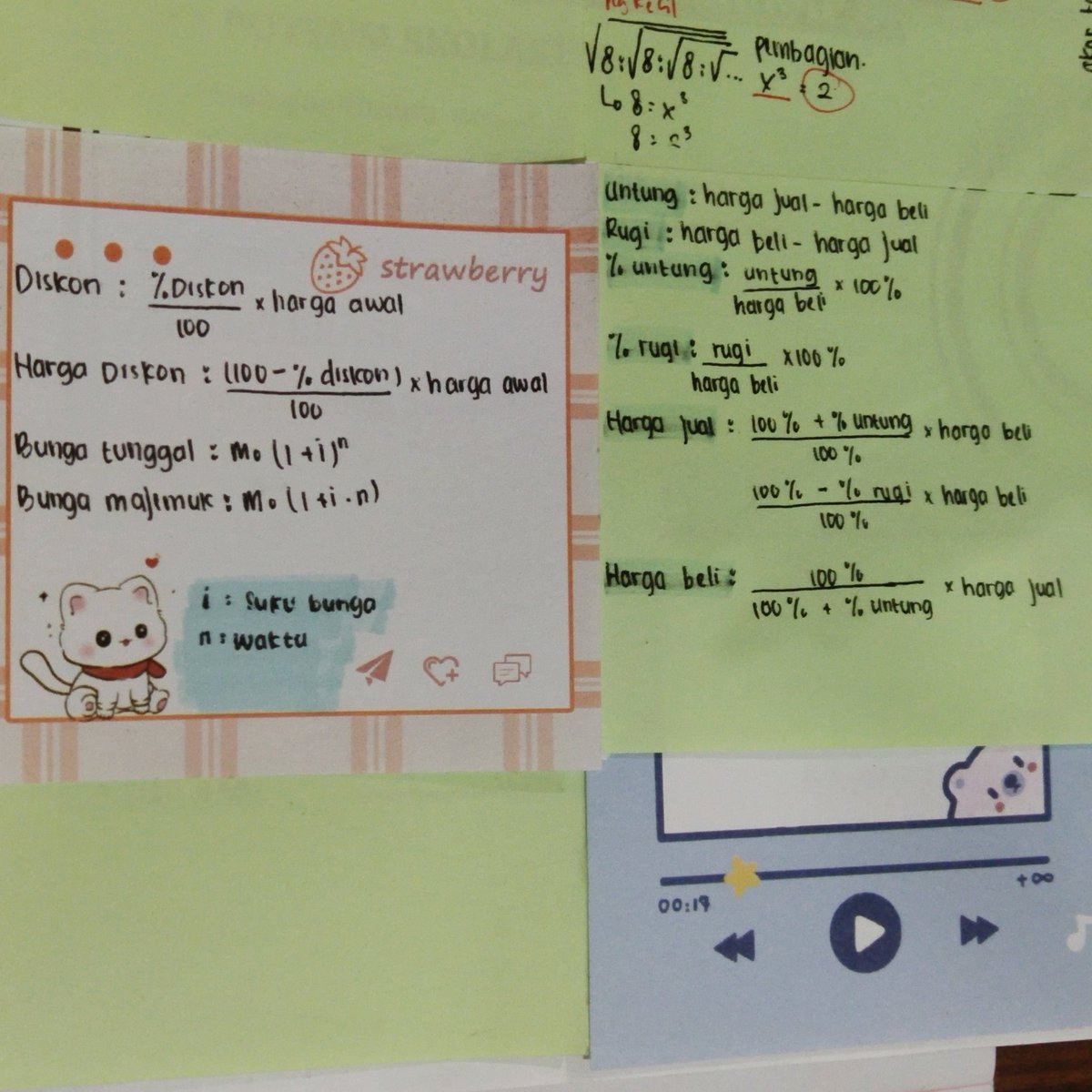 ny4jou's tweet image. catatan kecil yang aku dapat dari studytweet, beneran ngebantu banget