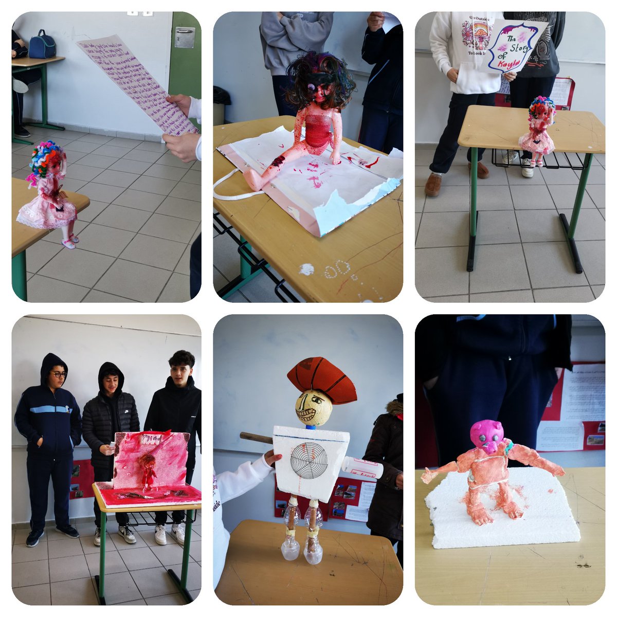 When a monster is ready with its story, the mood turns creepy. Thanks to my creative grade 8A students who amused me by their projects! <a href="/Hhhsinfo/">Houssam Hariri HS</a> <a href="/HibaKanbar/">HIBA</a>