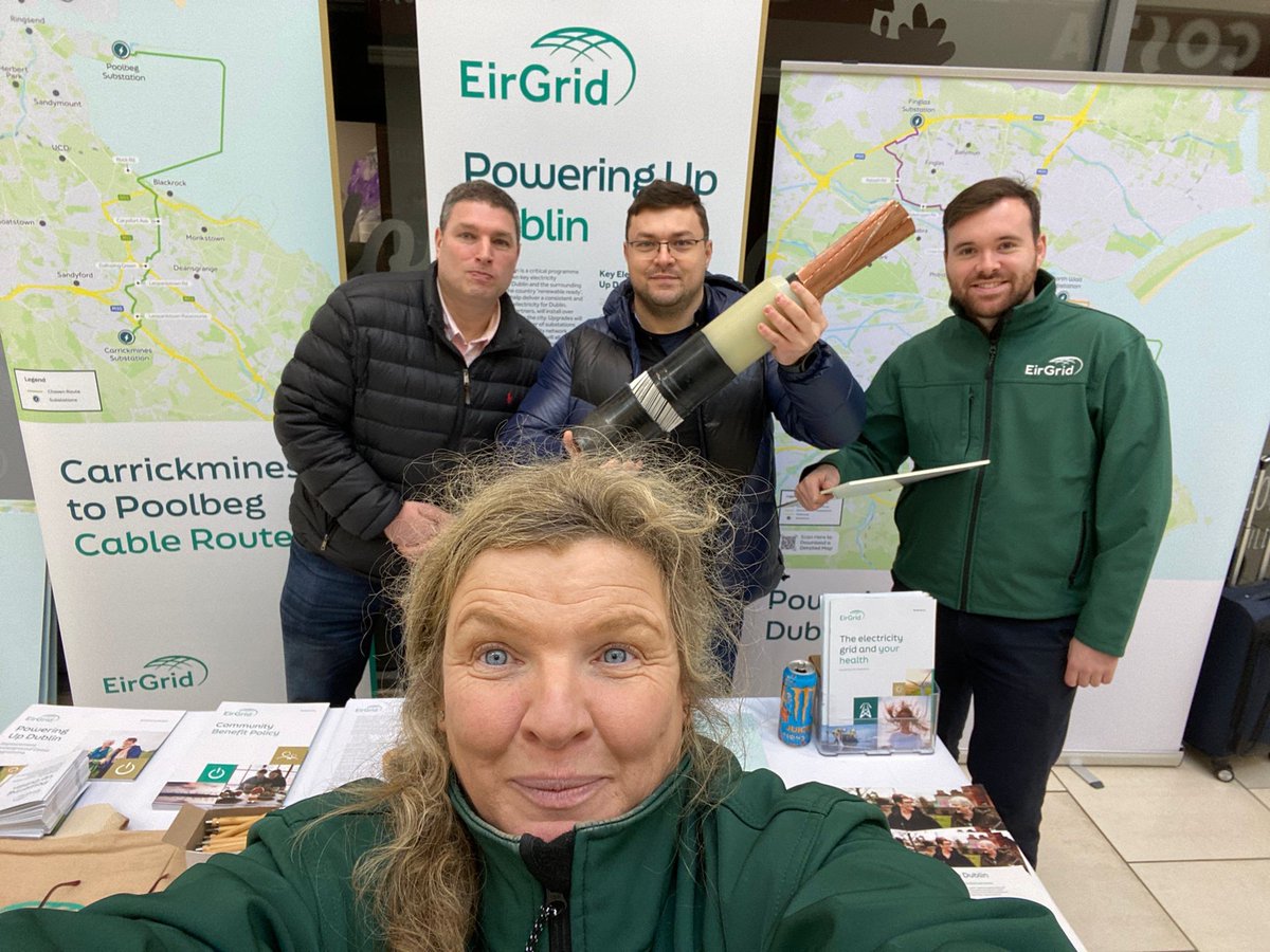EirGrid's tweet photo. Tomorrow, we hold our final #PoweringUpDublin info event at #ClearwaterShoppingCentre in #Finglas, 11-7pm. We look forward to answering any questions you have about this key project that will strengthen #electricity infrastructure in Dublin, making the city #renewableready ๐โก https://t.co/1yXR2qwI4e