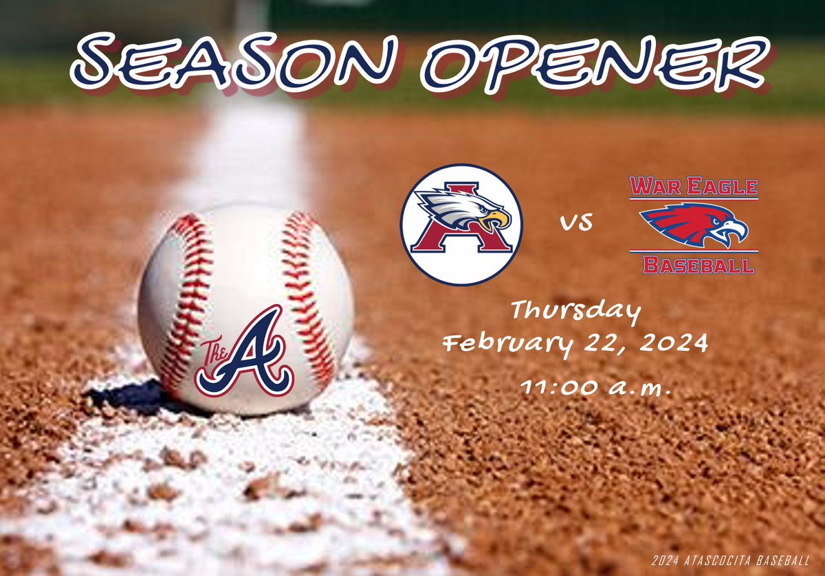 AHS_6aBaseball's tweet photo. We are just 1 day away from your Eagles first official game of 2024! Can’t wait to see everyone at The Eagles Nest!
#GRIT https://t.co/iKVYkzl9pJ