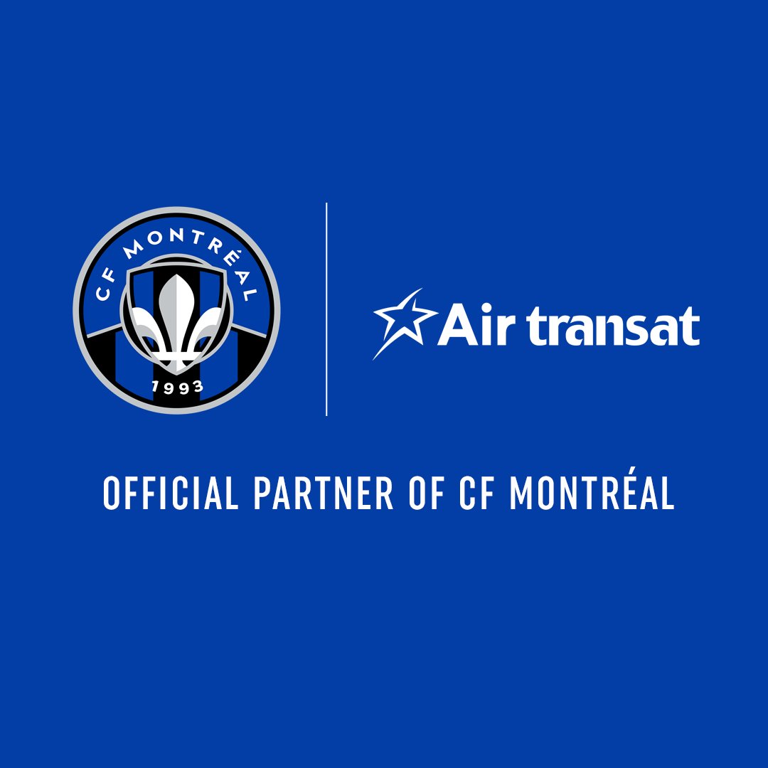 Air Transat (@airtransat) on Twitter photo We're delighted to announce a brand new partnership with <a href="/cfmontreal/">CF Montréal</a>! Through this collaboration, we hope to contribute to the promotion of sport and the Montreal community. Our takeoff with #CFMTL is this Saturday ✈️
More details here: bit.ly/3I5lln0 We're delighted to announce a brand new partnership with <a href="/cfmontreal/">CF Montréal</a>! Through this collaboration, we hope to contribute to the promotion of sport and the Montreal community. Our takeoff with #CFMTL is this Saturday ✈️
More details here: bit.ly/3I5lln0