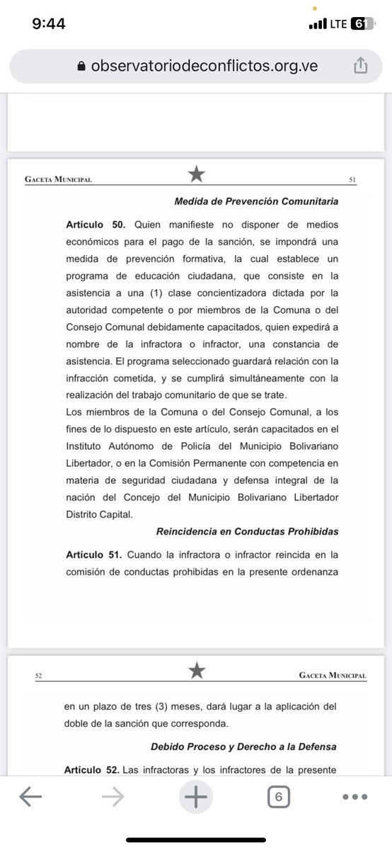 Felitox_'s tweet photo. @gamc100 @LuisSucesosLuis Artículo 50 donde indica que debe presentarse a un programa de educación ciudadana + trabajo social si manifiesta que no puede pagar la multa https://t.co/vX8ALHalO3