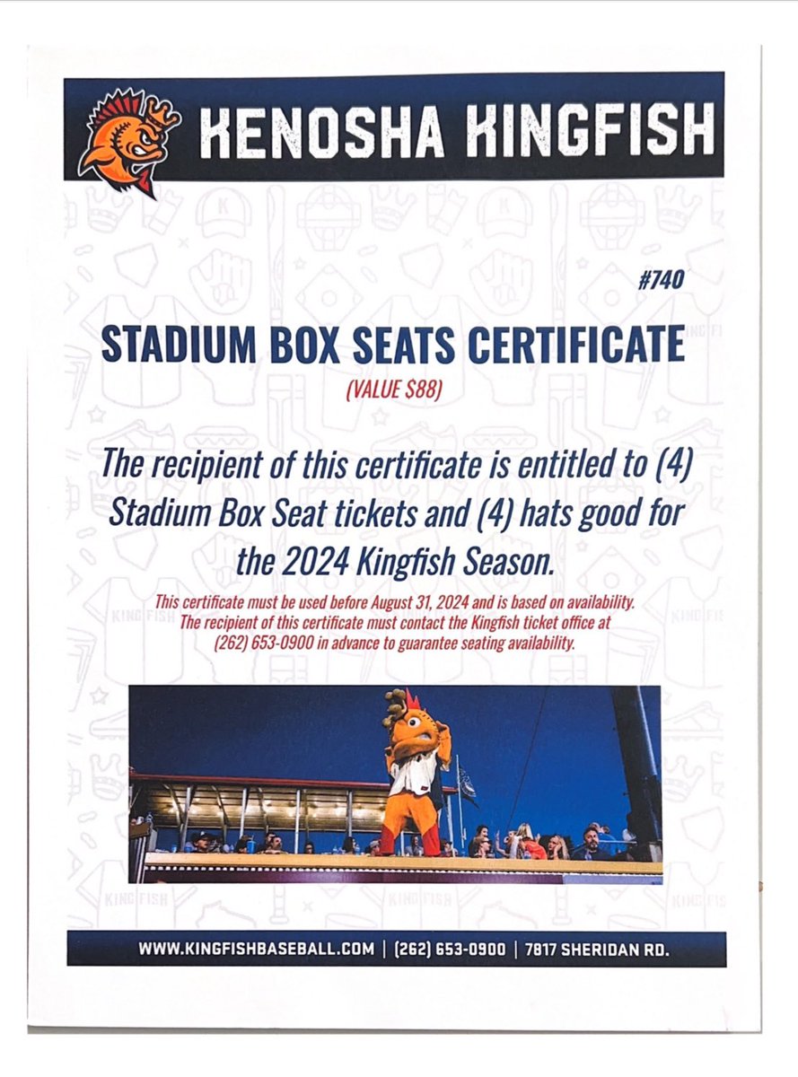 The prize for our Bags Tournament Champions will be 4 Stadium Box Seats (includes 4 Kingfish hats).

We look forward to seeing everyone Saturday! If you haven’t yet, sign up and support your Hawks!