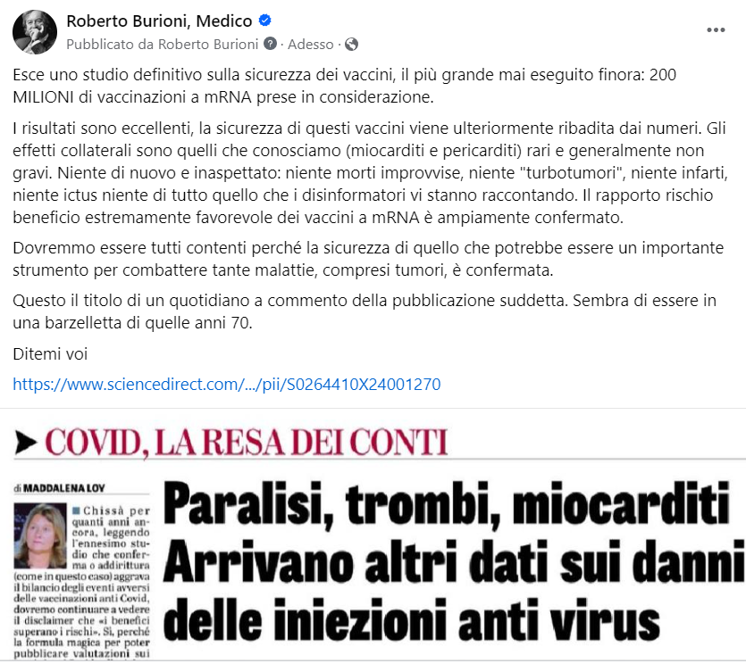 RobertoBurioni's tweet photo. Roba da matti. https://t.co/kyTrIIhAT7