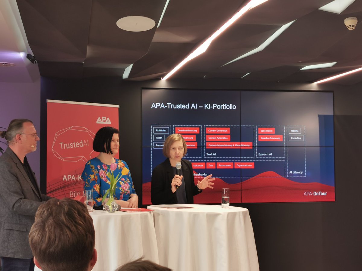 APA - Trusted AI - KI Portfolio #apaontour <a href="/Innowatch/">Verena Krawarik</a> <a href="/APA_Science/">APA-Science</a> #taskforce #austria #pressagency apa.at #trustedAi #interview #innovation #austriapressagency #apawien