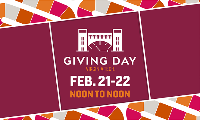 Giving Day is a 24-hour celebration of Hokie pride. The fun starts at noon EST today and ends at noon EST Feb. 22. Join fellow Hokies as we come together in support of Biological Sciences and everything we love most about Virginia Tech! givingday.vt.edu/giving-day/816…