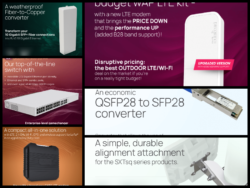 MikrotikStoreEu's tweet photo. 2024 - New year, new products, a short review of the new #Mikrotik devices that will soon be available:

https://t.co/ko1nQkJNyG

CRS326 with 20x 2.5G, 4x COMBO ports (4x 2.5 Gigabit Eth OR as 10G SFP+)!

#routeros #ltap #wapr #crs326 #ftc11xg #qsfpconverter #sxtsqmount #sxtsq https://t.co/YTcOiXrFyi