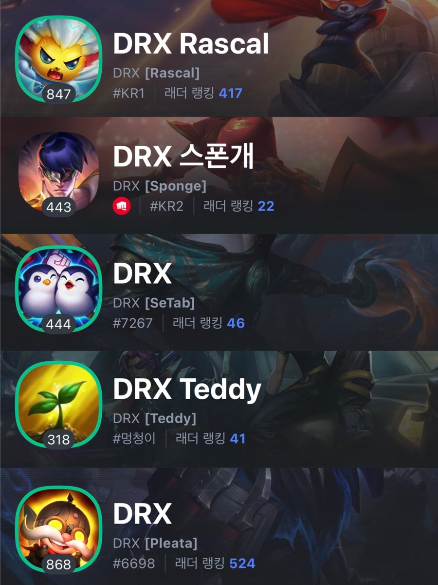DRX 가족 . . . 😳
