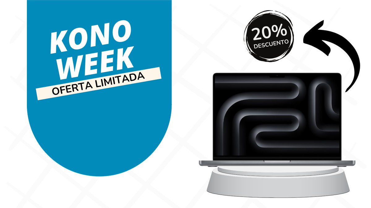davidnebotib's tweet photo. ¡Increíble oferta que no puedes perderte! 💻✨ Obtén tu MacBook Pro con  un 20% de descuento. 

 ¡Hazte con el tuyo ahora! 🛍️ 
https://t.co/6sZ6H4ZkG5

#OfertaEspecial #MacBookPro  #Konoweek https://t.co/cYaO32b2C6
