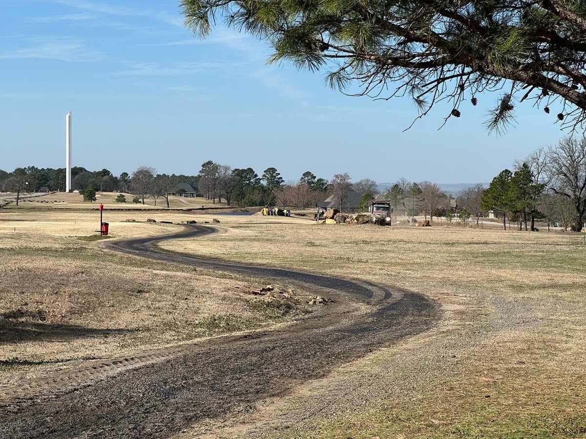 wolfmtngolf's tweet photo. Some may see all the construction equipment and ask…..What is going on at Wolf Mountain Golf Course? Let us answer that for you! All new paved cart paths, along with a paved parking lot! We are here to make this your premier golf destination! https://t.co/tdlKQFlN4f