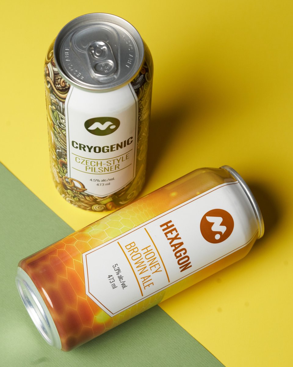 Sip the golden crispness of Czech Pilsner alongside the comforting sweetness of Honey Brown Ale in one picturesque pint. #drinklocal #drinklocalbeer #beer #beerstagram #beerporn #instabeer #beers #beerlover #canada #alberta #calgaryalberta #yyc