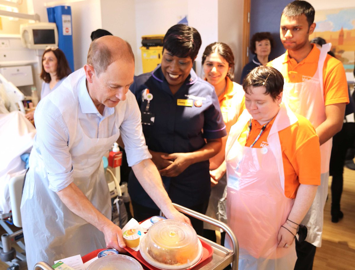 The Duke of Edinburgh visit to King's College Hospital today (21 February). 