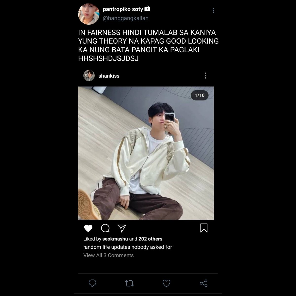 tanjirenes's tweet photo. keeping tabs. | a #haobin mini filo au and the universal experience of stalking your high school crush on a random mundane afternoon. https://t.co/2bw2UspcJO