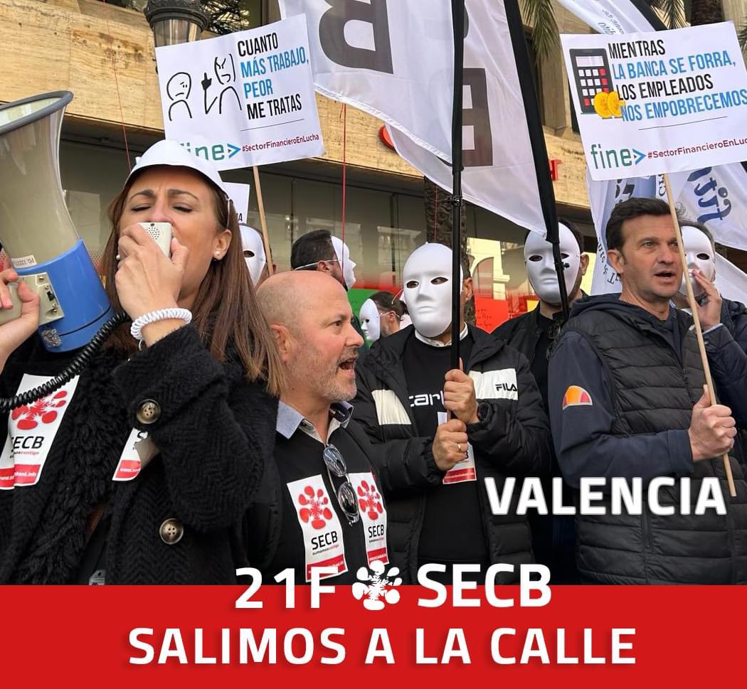secbcaixabank's tweet photo. SECB, NO VAMOS A PARAR ‼️

#SectorFinancieroEnLucha
#ElDia26EntroAlas10
#YoParo
#secbsumamoscontigo https://t.co/wZPcnMGvjU
