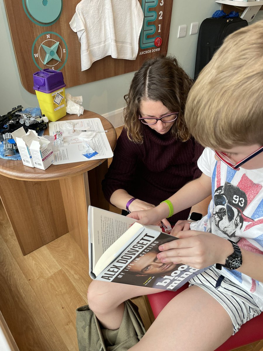 wrightyrs's tweet photo. @alexdowsett @HaemoSocUK
My severe ‘A’ boy having his #Haemophilia medication while reading your amazing book  at @Butlins
He can’t put it down,hopefully will inspire him going forward.Thanks Alex #LittleBleeders #ButlinsBognorRegis #Essex #BlueEgg #GreatDunmow #DunmowVelo https://t.co/mrYxoJvx8y