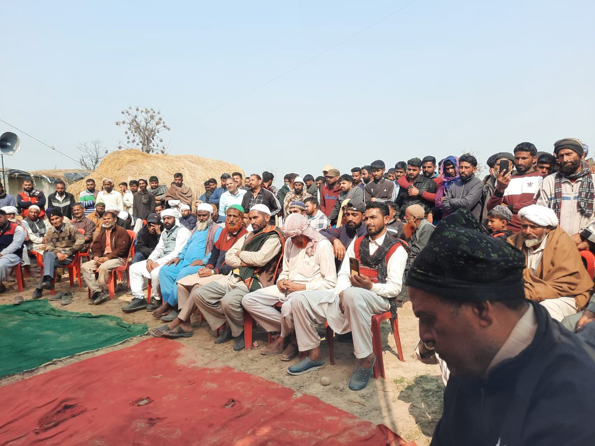 150 families of Parthli Manjli village of Kathua being displaced by Govt &amp; want to construct a factory there which is strongly condemnable &amp; we want to ask the Govt why Gujjar Bakerwals always remain on their soft target. The Project can be constructed anywhere else why there?