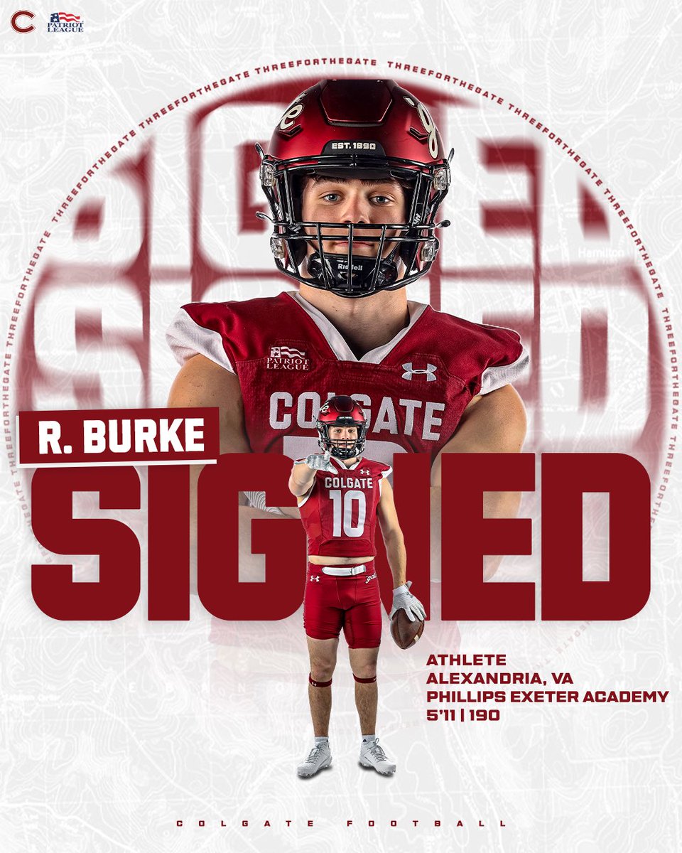 Welcome home, @ReidBurke16 🏠 The NEPSAC Defensive Player of the Year is coming to Colgate! #GoGate | #ThreeForTheGate