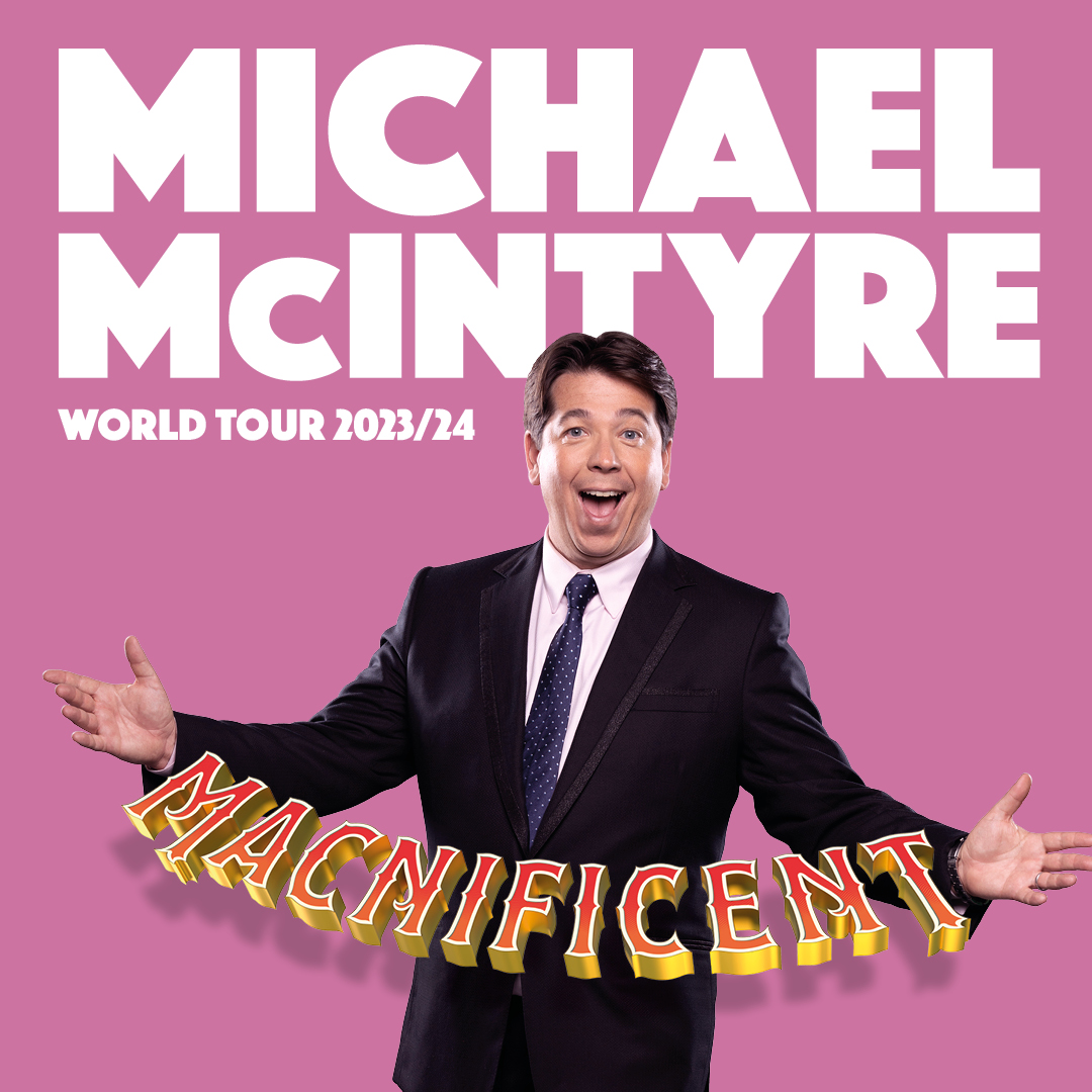 mayflower's tweet photo. 🔊 NEW SHOW ANNOUNCEMENT 🔊

Michael McIntyre is back on stage with his brand new show MACNIFICENT in just under two weeks time!

📅 4 March 2024
🎟 Tickets on sale tomorrow! https://t.co/5fNCMu1CpW https://t.co/p0O4Vz4DMI
