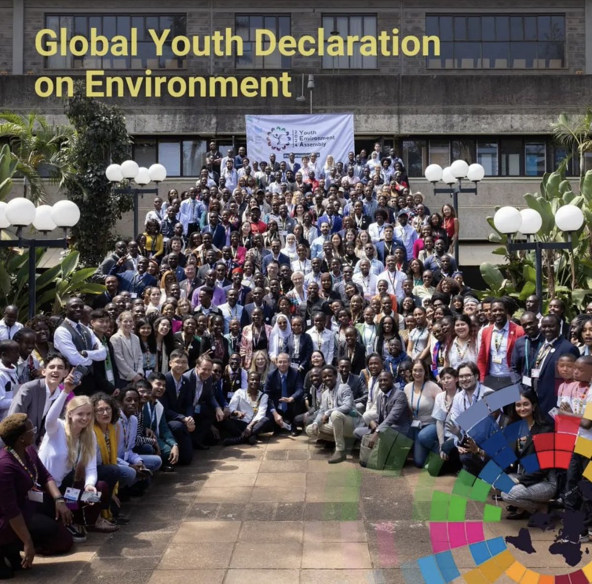 EcocideLawYouth's tweet photo. The Global Youth Environment Assembly 2024 #YEA24, the world’s biggest youth-led planetaryevent, made history as the largest youth gathering inside UNEP campus! And our foothold as Youth For Ecocide Law and the larger Stop Ecocide International was present!
#gyea #UNEA6 #cymg https://t.co/1o2WYQotGR