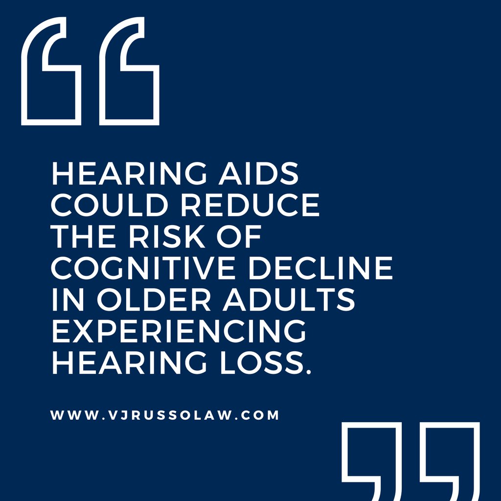 As difficulty hearing can lead to communication challenges and social withdrawal, it can also increase the risk of dementia. Read about this and more on our weekly blog! vjrussolaw.com/can-over-the-c… #hearingloss #hearingaids #overthecounter #dementia #socialwithdrawl #blog
