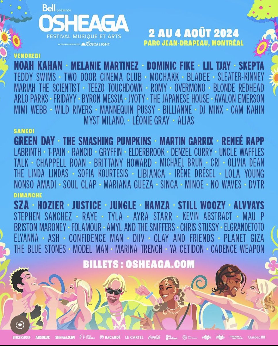 See u @osheaga !!!!💖💖💖😳😳😳