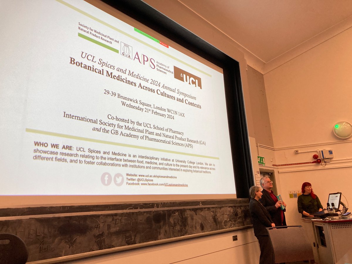 uclspices's tweet photo. Happening now in person and on zoom: 2034 UCL Spices symposium gets underway! @Banaz_Jalil @School_Pharmacy https://t.co/zXKJVvJieJ