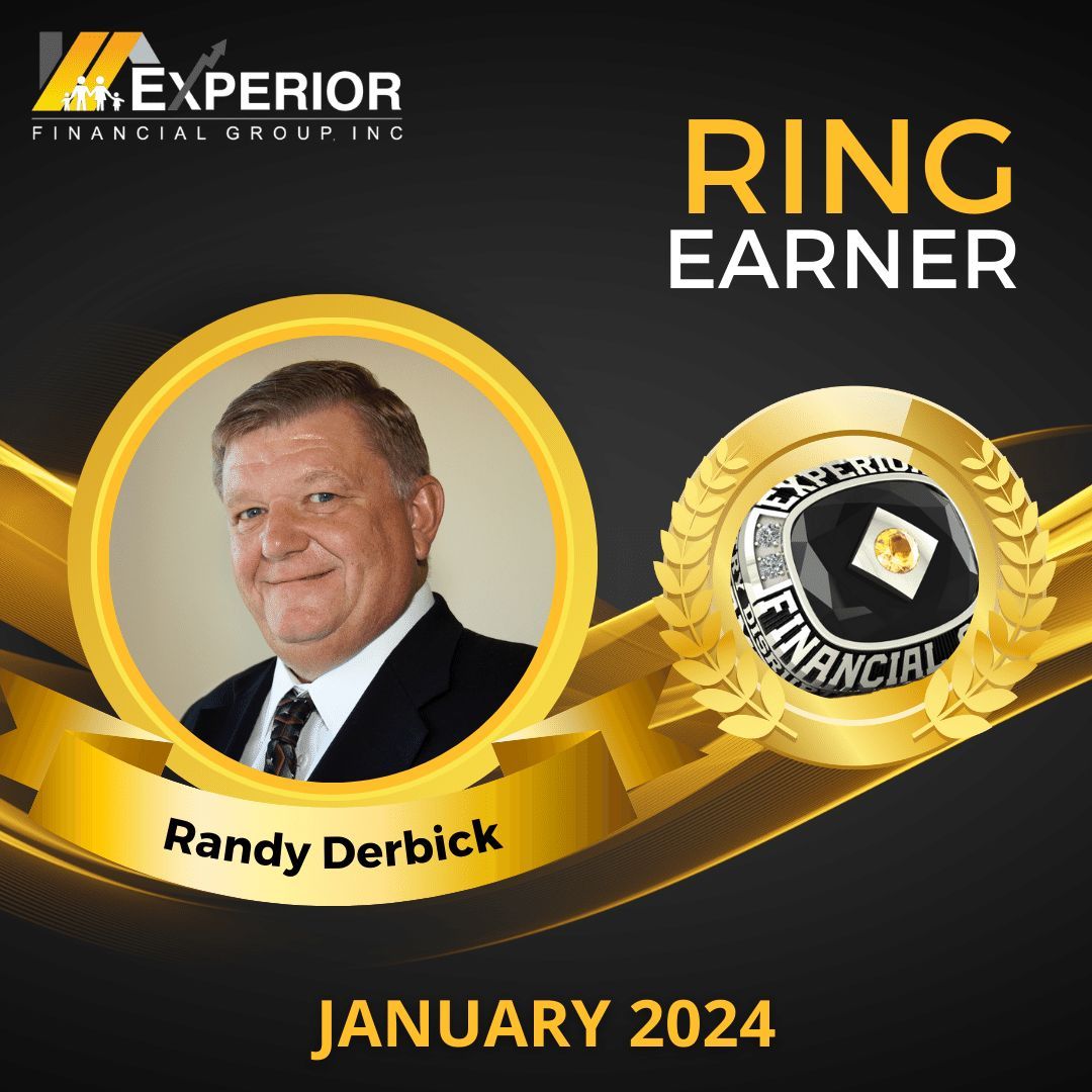 _Experior_'s tweet photo. π Congratulations to Randy Derbick, Experior's newest Ring Earner in the USA as of January 2024! Read more about his inspiring journey on our blog! https://t.co/YFeH66uStN #ExperiorFinancialGroup #RingEarner https://t.co/uD32vLSL0q