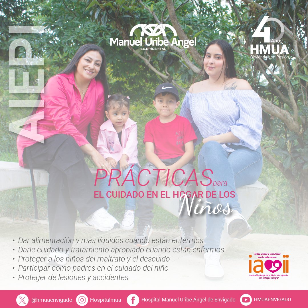 hmuaenvigado's tweet photo. Hoy brindamos información que nunca deja de ser importante, cuidar a los más pequeños también es un compromiso nuestro.
#AIEPI #IAMII #amorporenvigado https://t.co/zdARVIUDpR