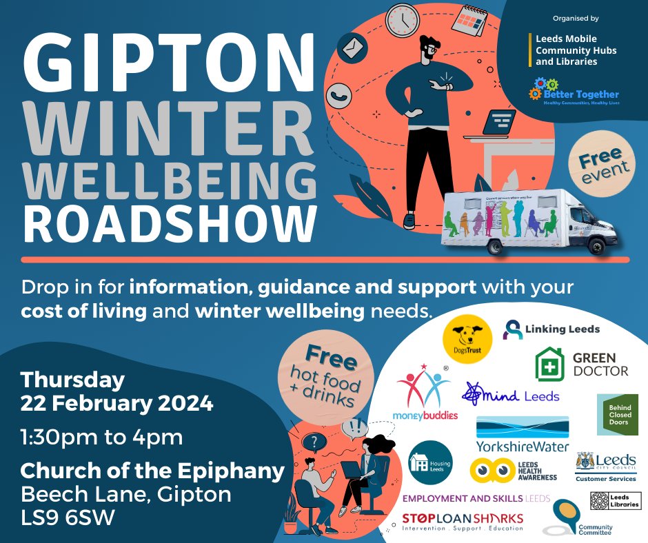 Linking Leeds will be at this event tomorrow, 22nd Feb in the form of our excellent wellbeing coordinator Jo. Please feel free to ask her about social prescribing. @kiralumb @InspireNorthUK @commlinksnorth @nhsleeds