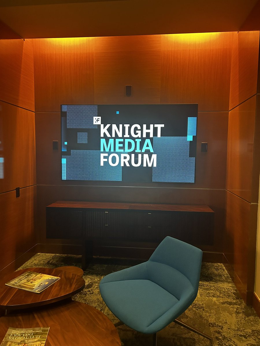 Excited to be representing @Poynter at the Knight Media Forum #kmf24 to help strengthen and sustain news organizations. Thanks to @knightfdn for putting on this great event.