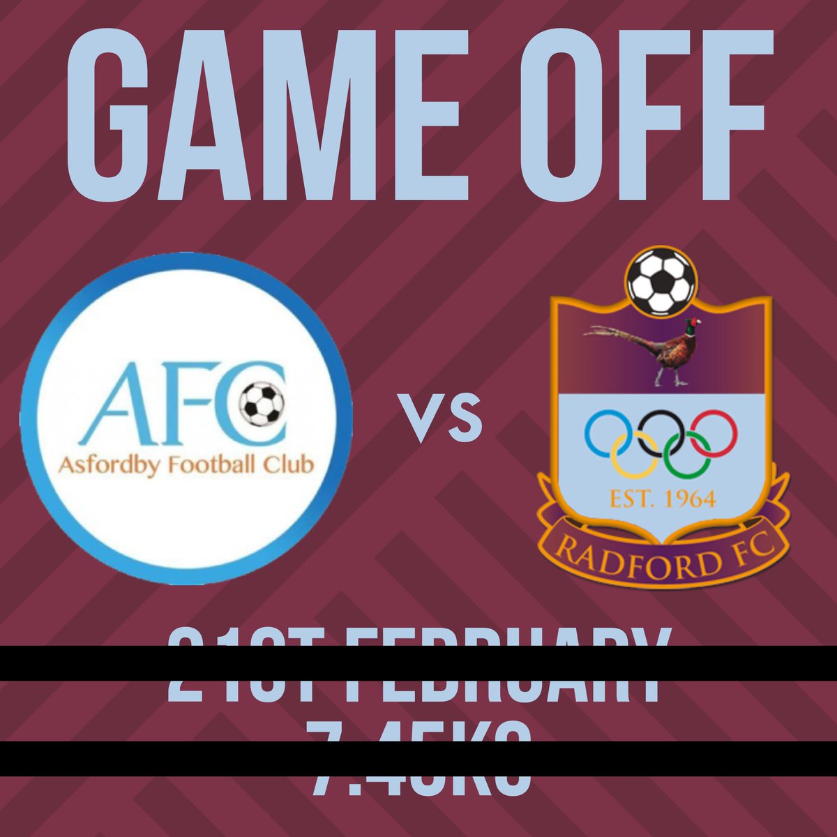 RadfordFC64's tweet image. Once again, the game against @AsfordbyMDLive will have to be played at a future date, as tonight's game is called off due to flooding

Hopefully, fate doesn't strike for a third time. Re-arranged date will be released soon, but there is no Radford game tonight
