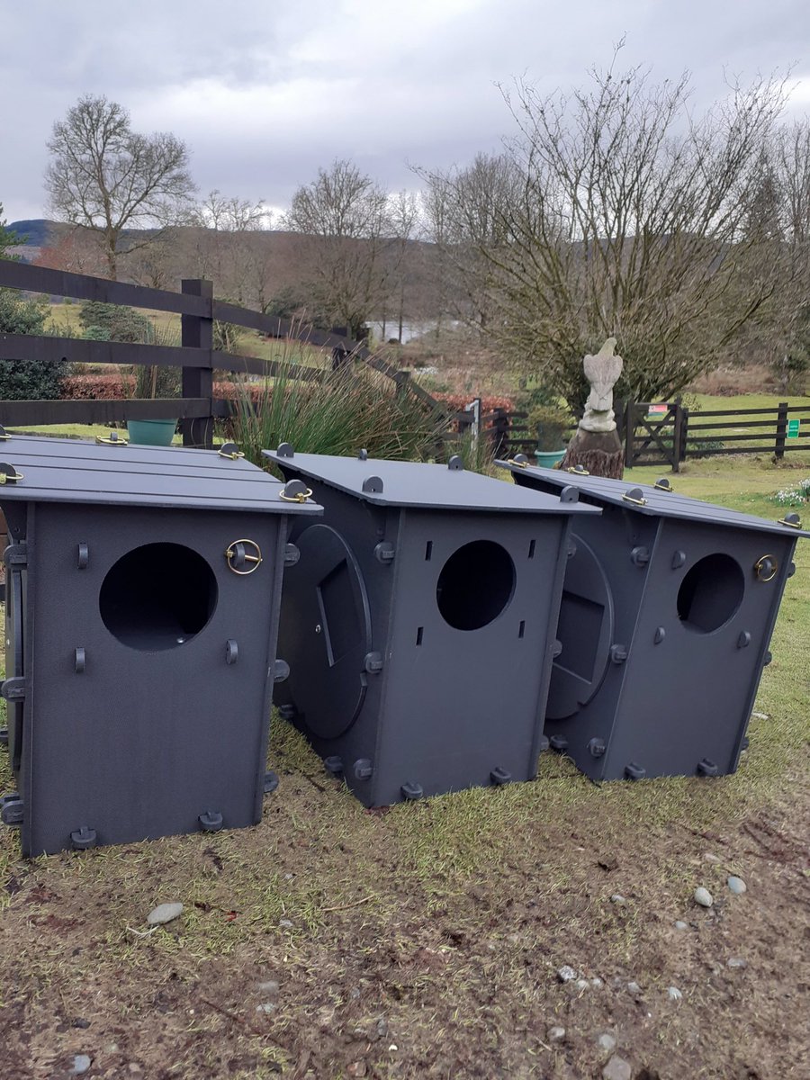 With thanks to the Barn Owl Centre for our new recycled plastic Owl Boxes ( Still got the front landing platform to fit) this  will make sure the wild owls have a lifetime home.  #barnowl #tawnyowls #lochawefalconry #argyllfalconry #falconrylochawe #kintailbirdsofpreyargyll