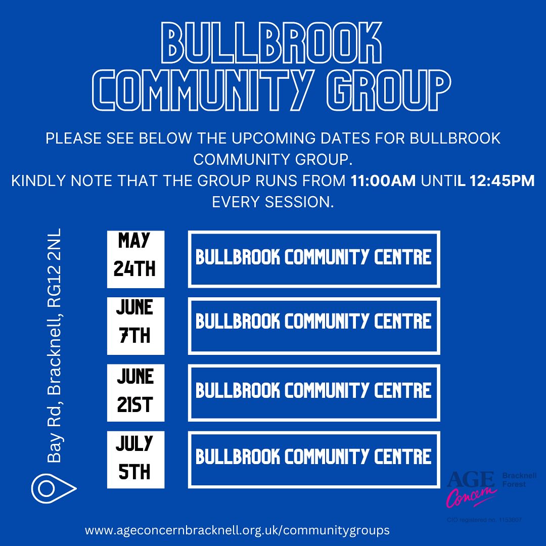 AgeConBracknell's tweet photo. 📷Join our Bullbrook Community Group for a whirlwind of fun and friendship! 

📷 From engaging activities to warm welcomes, we’re all about creating lasting connections📷

Bring your energy, bring your smiles – new faces are ALWAYS welcome! Let’s make memories together📷 https://t.co/BAwAfrnKdl