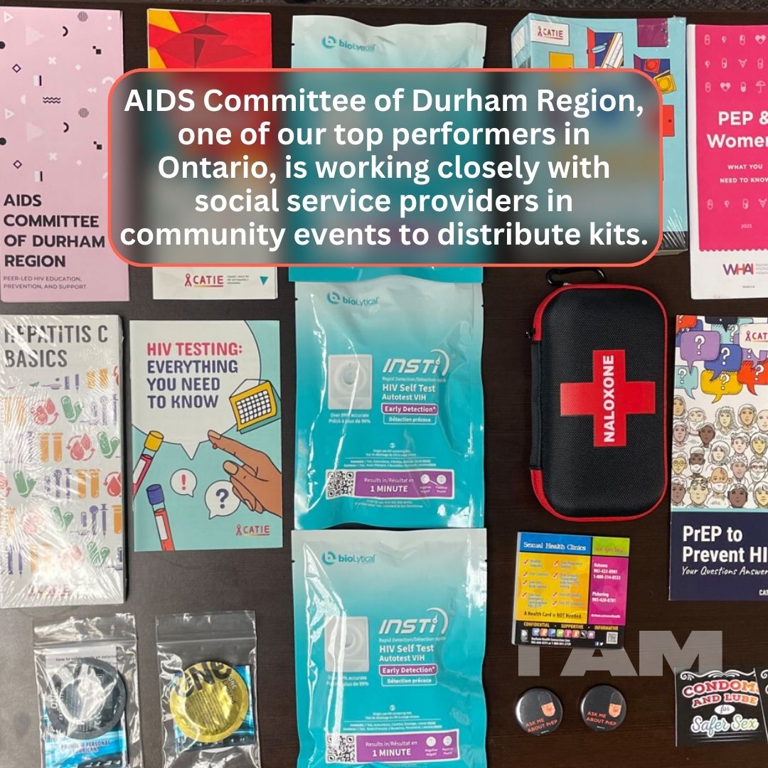 I AM Health (@iamdothealth) on Twitter photo Cheers for <a href="/AidsDurham/">AIDS Durham Region</a>, one of our top-performers in Ontario! They’ve collaborated with social service providers, immigration agencies, pharmacies & health centres. Partner with us and receive free #HIV self-test kits. Visit our website at loom.ly/B-NvbeA to learn more. Cheers for <a href="/AidsDurham/">AIDS Durham Region</a>, one of our top-performers in Ontario! They’ve collaborated with social service providers, immigration agencies, pharmacies & health centres. Partner with us and receive free #HIV self-test kits. Visit our website at loom.ly/B-NvbeA to learn more.
